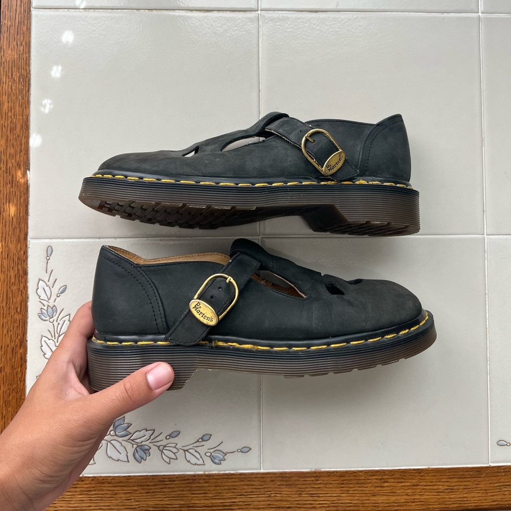 Dr. Martens Black Mary Jane Shoes - Picture 4 of 7